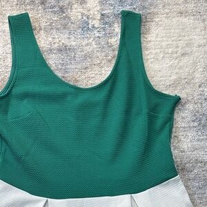 Soprano Green & White‎ Fit & Flare Dress Size M – Flaw at Underarm